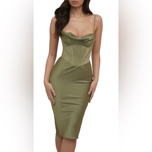 slim fit dress slacks Iris Corset Lace Gown